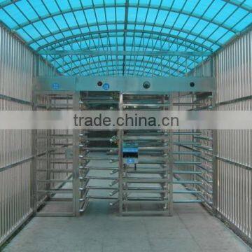 CE approved RFID access control security barrier gate full height turnstile