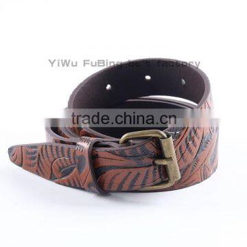 Fashion Casual Design Brand Model Embossed Belt for Unisex With Pin Buckle photo-2