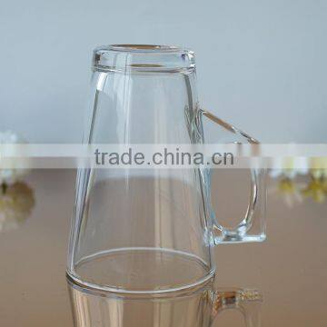 250ml Clear Coffee Cup With Handle Glass Mug for Sale photo-3