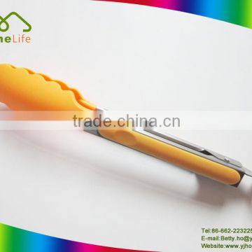 Hot sale High quality sainless steel TPR handle nylon kitchen tongs