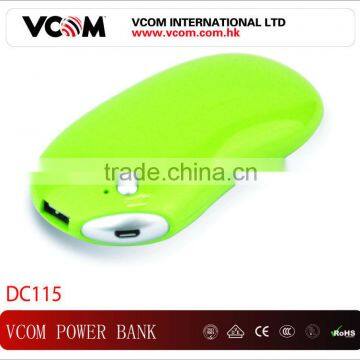 New Design Bean Shape 5000 mAh Slim Portable Mobile Power Banks