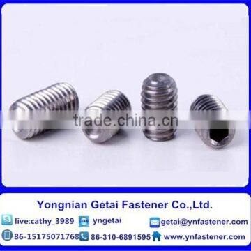 Hexagon Socket Head Set Screw with dog /flat/cone/ cup point DIN 916/912 Zinc Plated/Black/Plain