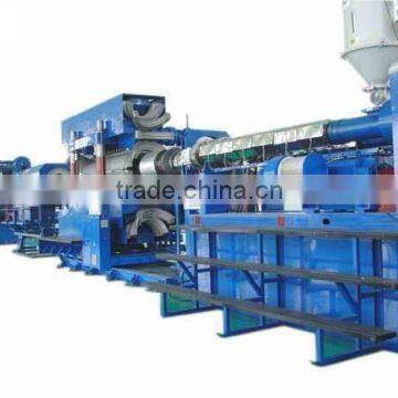 PVC/PE double wall corrugated pipe extrusion line