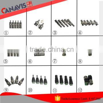 Security Camera System different kind of cctv camera connectors