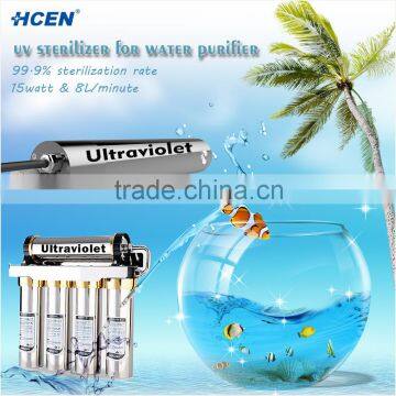 Hot sale stainless steel germicidal water purifier uvc led sterilizer