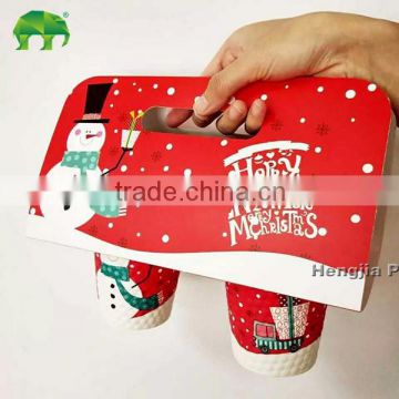 Take away paper coffee cup holder carrier