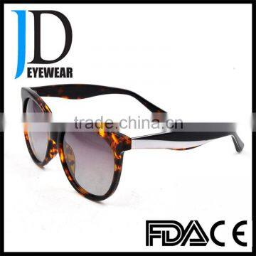 Newest Pretty Summer Ladies Sunglasses Double Color Temple Personalized Cheap Sunglasses