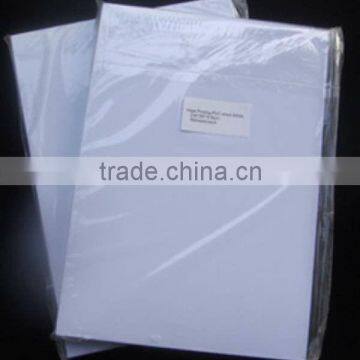 Mei Qing excellent non standard sparkling silver pvc card