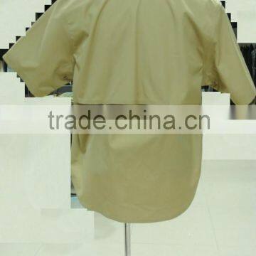 OEM Men's Poplin Khaki Short Sleeve Work Shirt photo-2