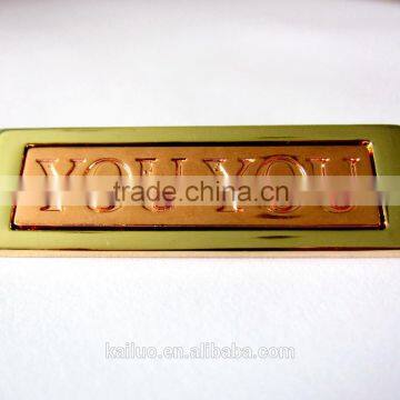 Two Color Design Jeans Metal Label/metal Plate photo-2