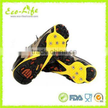 1 Pair Anti-Slip Silicone Shoe Cover, Mountain Climbing Crampons, Snow Ice Grippers photo-4