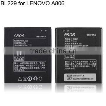 new rechargeable BL229 gb/t18287-2000 phone battery for Lenovo A806 A8 A808t