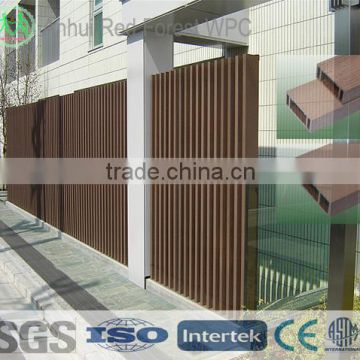 Decrative exterior wpc wall cladding with wood plastic material