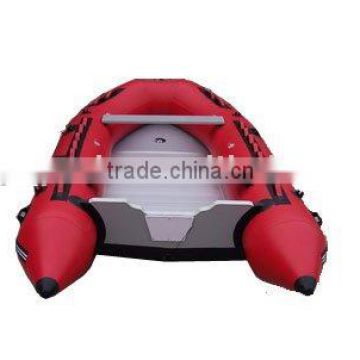 inflatable aluminum floor boat/ rubber boat