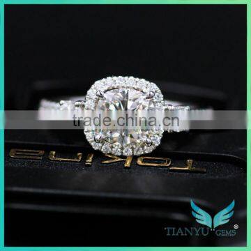 Custom Moissanite Jewelry Cheap Best Forever Brilliant Moissanite Youtube Moissanite 4 Carat Moissanite Ring photo-4