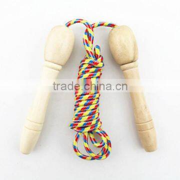 Cheap Wooden Handle Cotton Skipping Rope