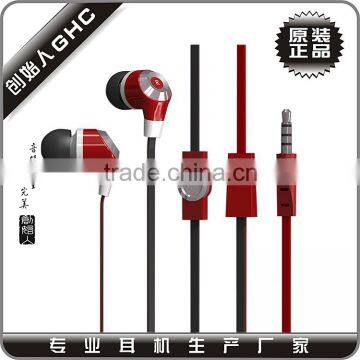 flat wire earphone for gift super bass sound quality free samples offered