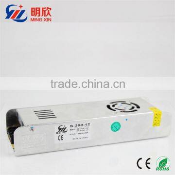 Slim case 360w led power 12V 30A led emergency power supply 360W power supply led