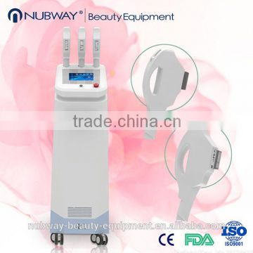 Hair Removal Multifunctional 3 Handles Ipl Hair Removal System Nubway Ipl Rf Machine Skin Rejuvenation E Light Ipl Rf System With CE 640-1200nm