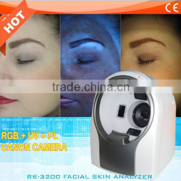 UV Light 3D Facial Skin Moisture Scanner/Skin Scope Analyzer