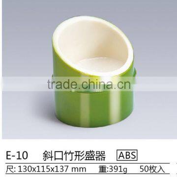 E-10 Oblique plastic bamboo dinnerware