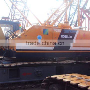 Used kobelco 55ton crawler crane price, hot sale in Shanghai!