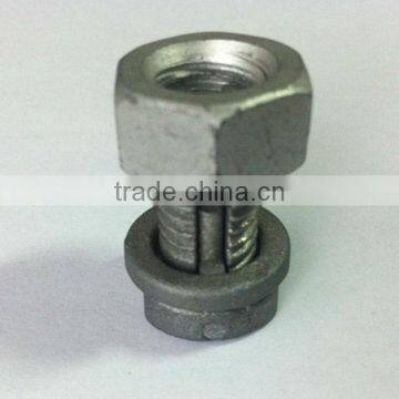 Electric fence split bolt joint clamp for high tensile wire fence