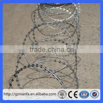 Finland Razor Barbed Wire/Razor Barbed Wire Mesh Fence/ Razor Blade Barbed Wire(Guangzhou Factory)