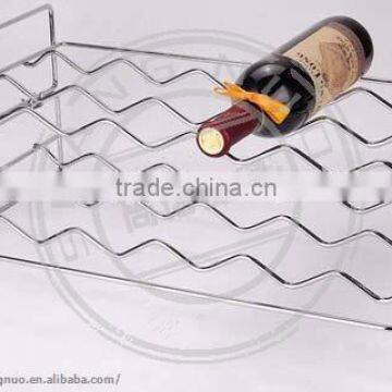 3 tiers Wave-shape Iron wire wine rack