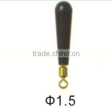 Brass fishing rolling swivel with rubber float seat