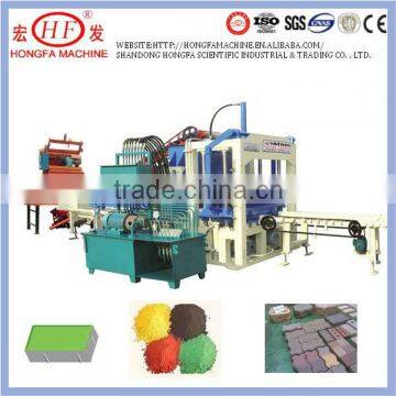 Automatic Brick Making Machine(QT4-20C),hydrualic and automatic block machine,color paver block making machine