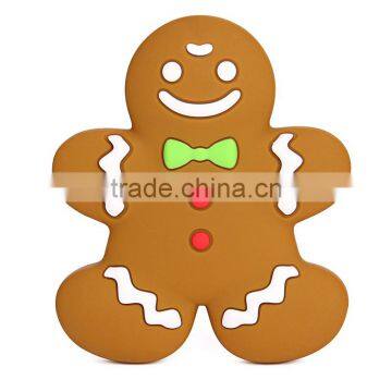 New Design Cute Silicone Gingerbread Man Teether