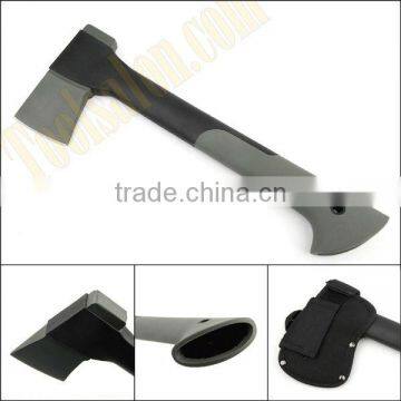 Stainless Steel Camping Axe With TPR Cover Fiberglass Handle photo-2
