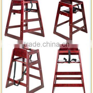 Cheap Modern Comfortable EN14988 Solid Wood Baby Restaurant High Chair photo-3