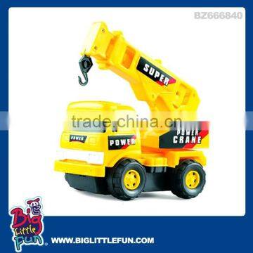 Battery operated toy truck crane