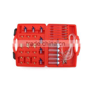 6 Cylinder Diesel Injector Flow Test Meter Adaptor Set Common Rail Tool Kit