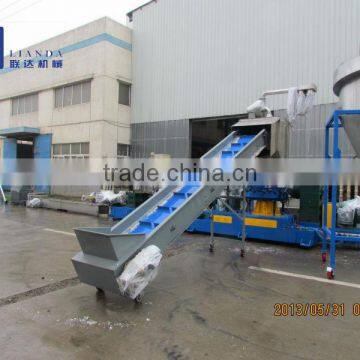 PE PP film cutting compaction granulating extruder