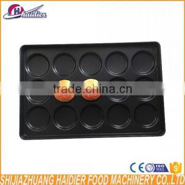 15 Grooves Aluminum Alloy Teflon Coated Non-stick Round Bread Baking Pan/hamburger Baking Tray photo-2
