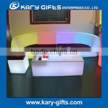 Creative combined sofa set Multi Color LED Night Club Sofa