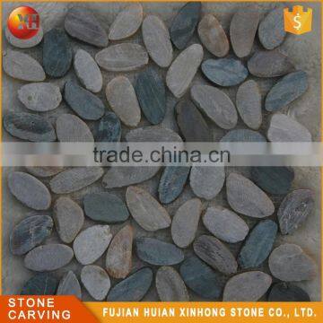 Flat Gray Decoration Lava Landscape Pebble Stone