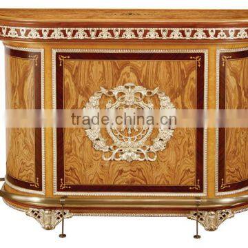 Vitoria Style Bar Furniture, Exquisite Carved Wooden Bar Counter Table, Luxury Gilding Wooden Bar/Bar Stool/Wine Cabinet photo-2