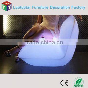 rechargeable glow plastic sofa led made in China