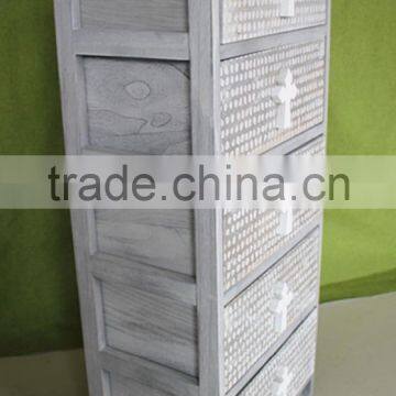 Unfinished Reclaimed Primitive Wood Carving Furniture for 5 Hole photo-6