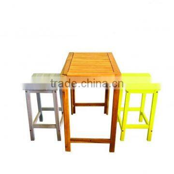 High Quality Best Selling Eco Friendly 3 Pieces Wooden Dining Set From Viet Nam