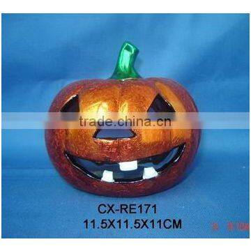 ceramic electroplate pumpkin