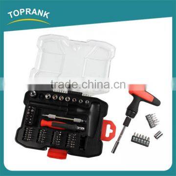 61pcs Small Hand Tool T Handle Ratchet Screwdriver Set photo-4