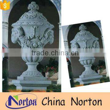 French style handmade craft stone cheap garden planter and pots NTMF-FP009Y