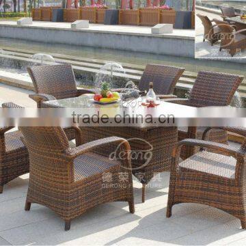 Outdoor Rattan sofa chair dining set