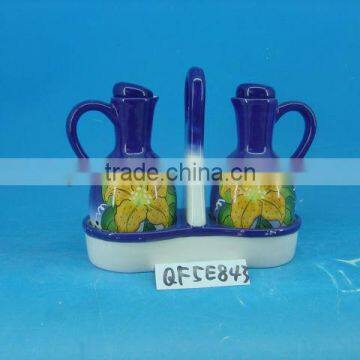wholesale ceramic vinegar and soy sauce bottle sets