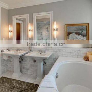 Discount floor decor natural stone royal white marble tiles